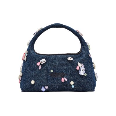 THE GEM DENIM MINI SACK BAG